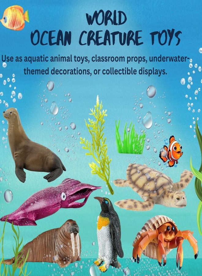 Mallexo Big Size Realistic Underwater Fishes Animal Figures Set for Kids 3+| 6PCs Sea Water Creatures Animals for Boys and Girls Action Figurine Toys Playset Educational & Learning Toy Birthday Gifts - Image 5